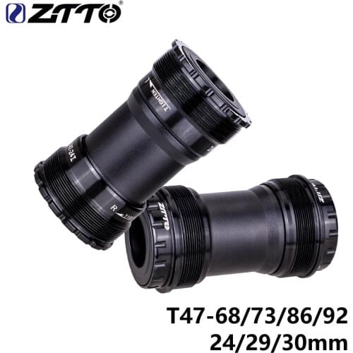 ZTTO Bicycle T47 Bottom Bracket 24 Crankset DUB 29 30mm Sealed Bearing Thread 47 68 73mm Shell 28.99mm Spline Axis MTB Road Bike