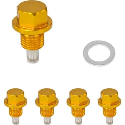 1PC Magnetic Engine Oil Pan Drain Screw M12*1.25 M12*1.5 M14*1.5 Universal Alloy Modification Fit Car Lubrication System Accesso