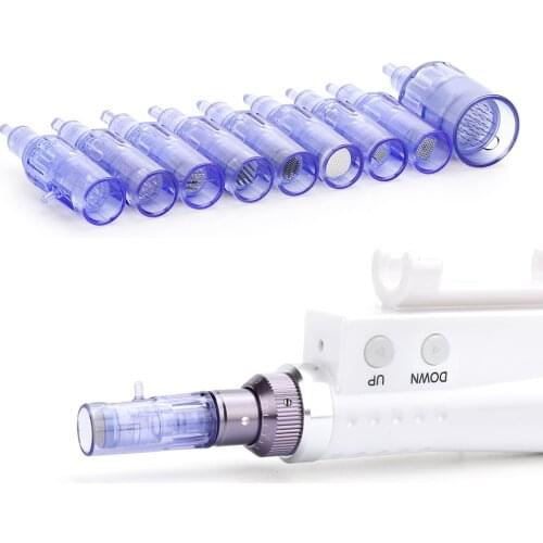 10pcs Microneedle Cartridges Needles with Syringe Tube 9 12 36 Pin for Hydra Gun Mesotherapy Injector Auto Derma Pen