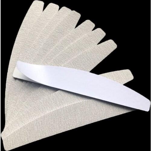 10 pcs zebra removalble pads durable nail file replacement sandpaper pads halfmoon shape nail file 100/180/240