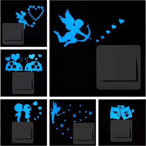 Pegatinas de pared 3d Switch wall stickers papel de parede adesivo glow in the dark decoracion hogar moderno naklejki na sciane