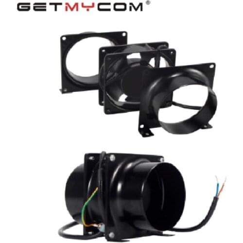 4 inch Aluminum Alloy Axial Flow FaHome Ventilation Industrial Exhaust Fan Inline Ducted Fan for Kitchen Greenhouse Cooling Fan