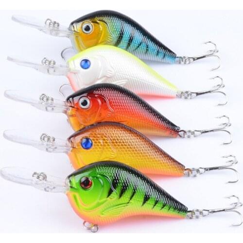 5Pcs/Lot 9.5cm/11.2g Lifelike Plastic Stripe Long tongue Fishing Bait Lure Crank Bait Artificial Fishing Hard Bait Lure For Sea