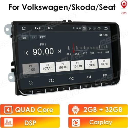 Android 10 2+32 HD 9'' Car GPS Navigation NODVD player fit for VW Volkswagen SKODA GOLF 5 Golf 6 POLO PASSAT B5 B6 JETTA TIGUAN
