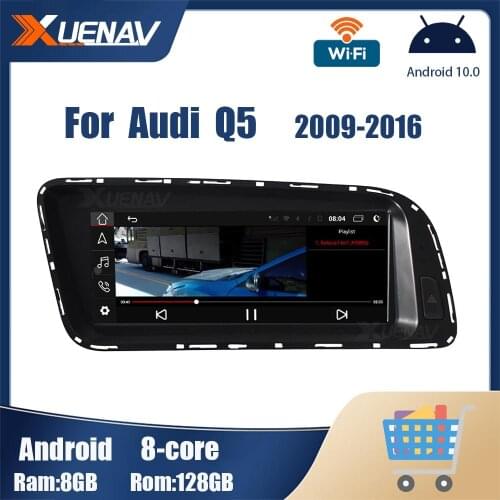 Android Car GPS Navigation For Audi Q5 2009 - 2016 Touch Screen Car Radio Multimedia Player 8 Core DVD Stereo Radio Player