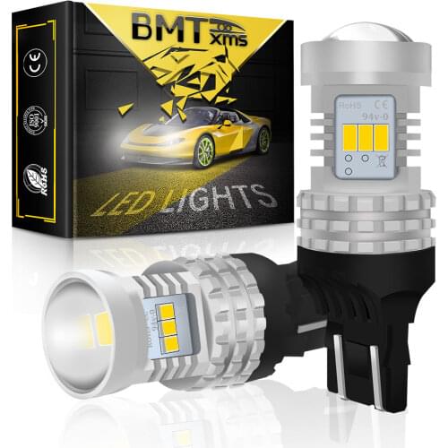 BMTxms T20 7443 W21/5W LED Canbus No Error For Volkswagen VW CADDY 4 MK4 IV Furgonato Variant DRL Daytime Running Lights