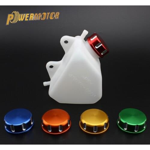 Motorcycle Water Bottle Coolant Reservoir Plastic Replacement Set Tank Radiator Overflow For Kawasaki KLX250 KLX 250 1994-2007