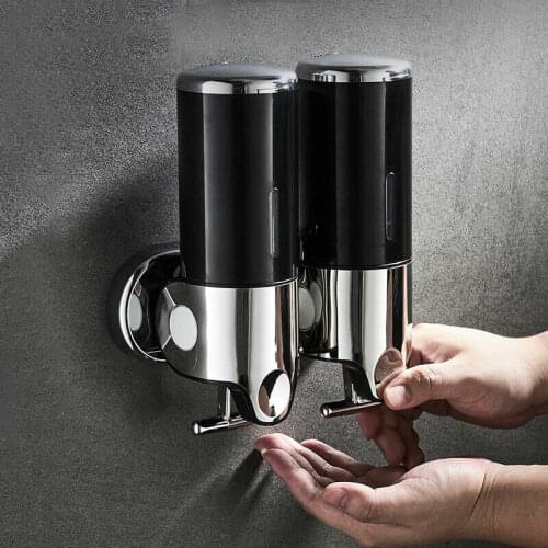 Liquid Soap Dispenser Wall Mounted 500 ml Plastic Shampoo Shower Gel Dispensers Hand Washing Home Kitchen Bathroom Accessories