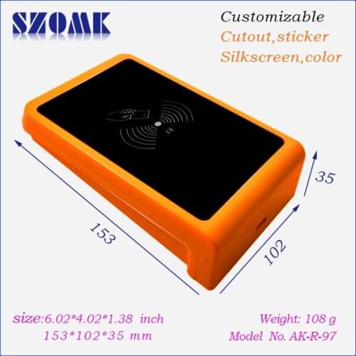 Szomk electronics 2014 new plastic box (1 pcs) 153*102*35mm abs swith housing for pcb board IC card door alarm enclosure