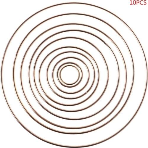 10Pcs Metal Dream Catcher Dreamcatcher Ring Macrame Craft Hoop Ardent 35-190mm