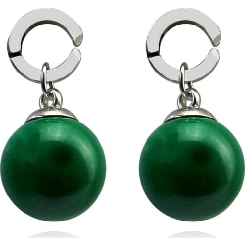 New Takerlama Super Vegetto Potara Earrings Dark Green Boll Dangle Earrings Son Goku Zamasu Earrings for Women Men Jewelry