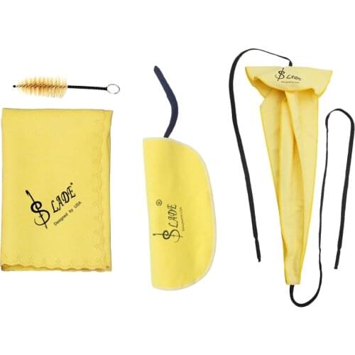 Saxophone Cleaning Care Kit Mouthpiece Brush Cleaning Cloth Swab Screwdriver