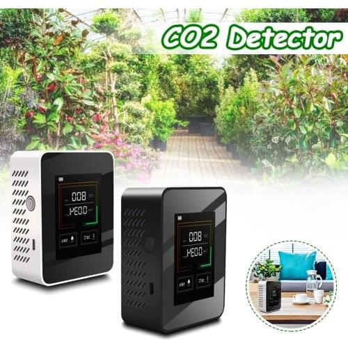 Air Quality Monitor Portable Multifunctional Air Gas Detector Air Quality Tester for CO2 HCHO TVOC for Home Office