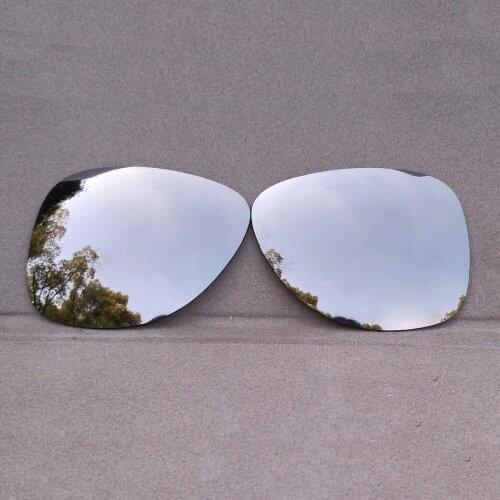 Silver Mirrored Polarized Replacement Lenses for Crosshair 2012 Sunglasses Frame 100% UVA & UVB