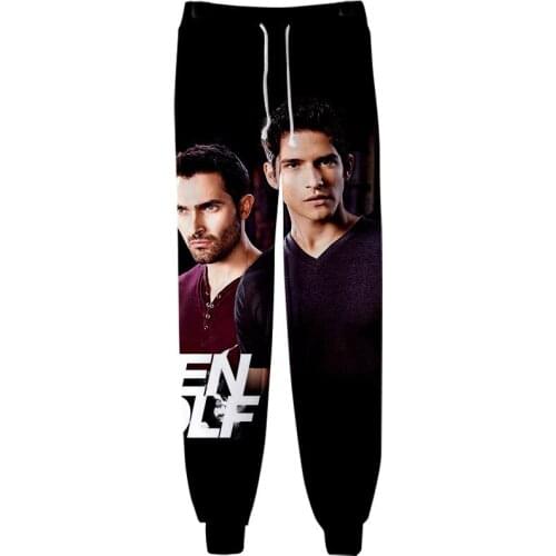TV Series Teen Wolf Sweat Pants 3D Joggers Pants Trousers Men/Women Track Pants Hip Hop Sweatpants Pantalon Homme