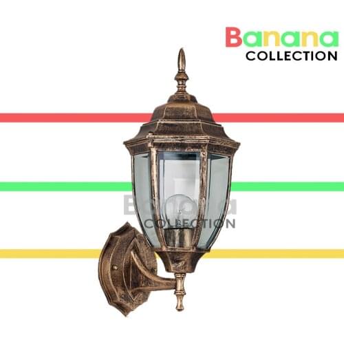 Retro Outdoor Wall Sconce Lighting Balcony LED Wall lamp Waterproof Garden Wall Light Fixtures Aluminum Glass Porch Lights