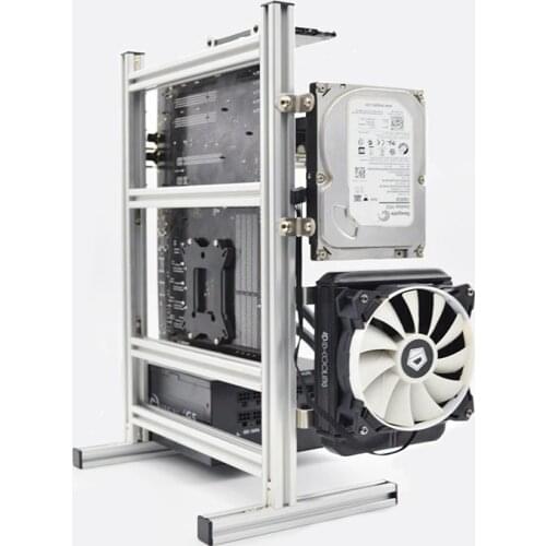 ATX MATX ITX Open all-aluminum rack DIY chassis vertical CASE transparent OPEN creative water-cooled support Grapchis