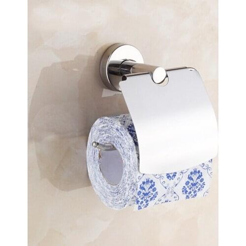 X16303 - Luxury Chrome Color 304 Stainless Steel Bathroom Accessories Including Towel Ring Robe Hook Toilet Paper Holder