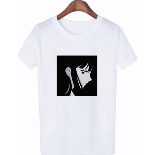Women Anime Comic kikyou White Tee Shirt Fashion Harajuku Kawaii Graphic Tshirt for women sexy tops plus size tshirt