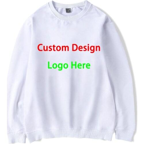 Custom Logo Women O-Neck Sweatshirt Autumn Long Sleeve Top Casual Pullovers Hoodies Tops Women Clothing Drop Shipping
