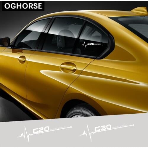 2 Pcs Car Styling M Performance Car Window Sticker Body Tail Decal For BMW 3 5 Series G20 G30 Accessories