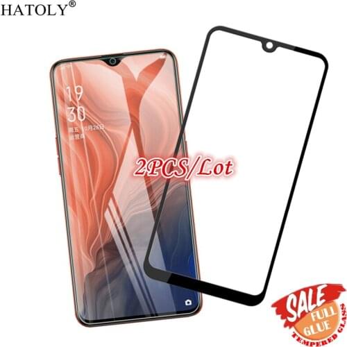 2PCS Full Glue Glass OPPO Reno Z Screen Protector For OPPO Reno Z Tempered Glass Full Coverage Protective Glass For OPPO Reno Z