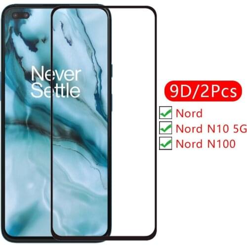 9d screen protector tempered glass case for oneplus nord n10 5g n100 cover on one plus n 10 100 10n 100n protective phone coque
