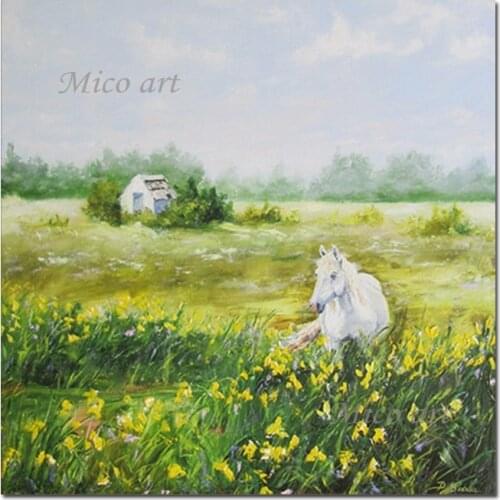 No Frame Home Decoration Wall Canvas Picture Outdoor Scenery Oil Painting Texture Grass Canvas Paintings Art Hot Selling