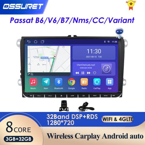 DSP IPSAndroid 10 9" 2din Car GPS for VW POLO GOLF 5 6 POLO PASSAT B6 CC JETTA TIGUAN TOURAN EOS SHARAN SCIROCCO CADDY HeadUnit
