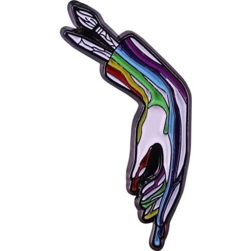 FLOW Cycle Artist Hand Painting Enamel Pin Badge