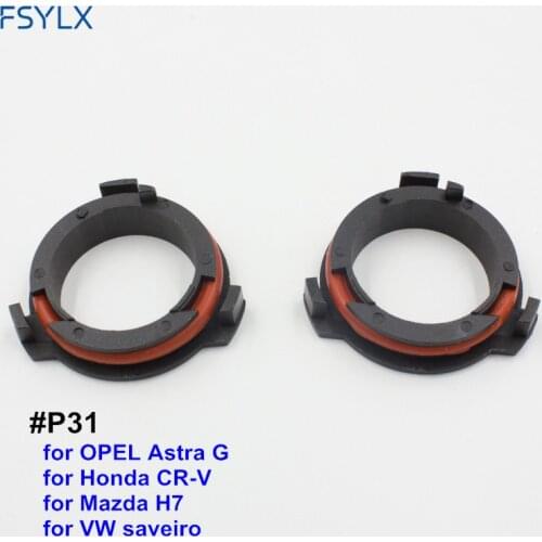 FSYLX for OPEL Astra G for Honda CR-V for Mazda H7 VWsaveiro Car H7 LED Headlight Bulbs Adapter Base Holder retainer clips H7