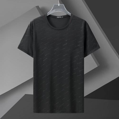 12XL-4XLPlus size 2021 Ice Silk Short Sleeve Mens Summer Thin Mesh Quick-drying T-shirt Large Size Loose Clothes Mens Stalls