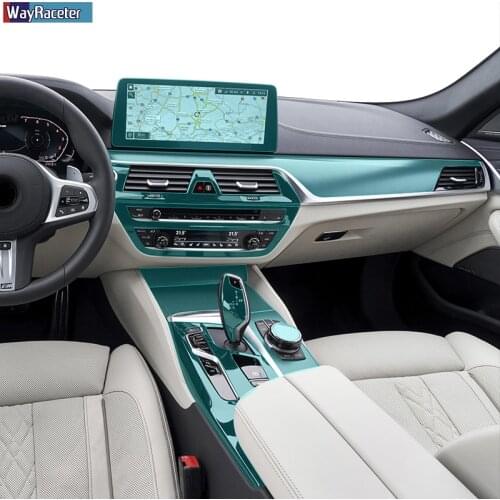 Car Interior Central Console Gear Screen Dashboard Sticker Protective Film For BMW 5 Series Facelift G30 G31 2020 Accessories