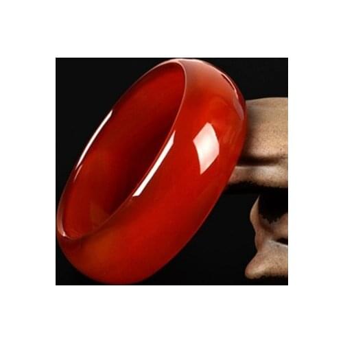 Natural agate and chalcedony 54-64mm red bracelet, elegant princess jewelry, gift for mother to girlfriend