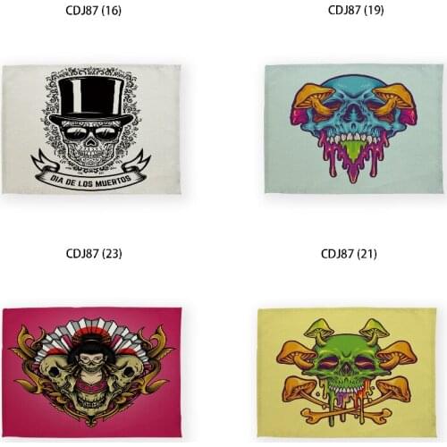 Halloween Skeleton table cloth set wedding decoration Flexible glass table protector Rectangular tablecloths Table dining table