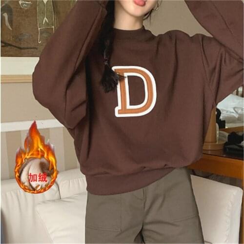 New Hoody Womens Tracksuits Hooded Sweatshirts 2021 Autumn Winter Fleece Oversize Hoodies Solid Jackets Sweatshirt Women Fleeces