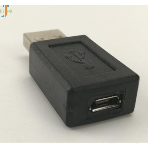 New Black USB 2.0 A Male To Micro Female Adapter Plug Converter USB 2.0 To Micro Usb Connector for HTC Nokia 50pcs/lot