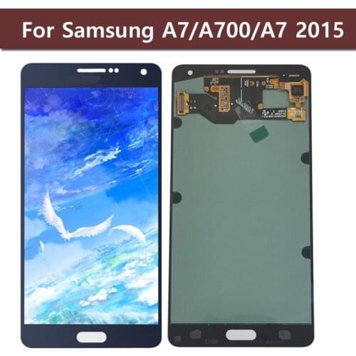 ORIGINAL For Samsung Galaxy A7 2015 A700 A700F A700FD A7000 LCD Display Touch Screen Digitizer Replacement Parts