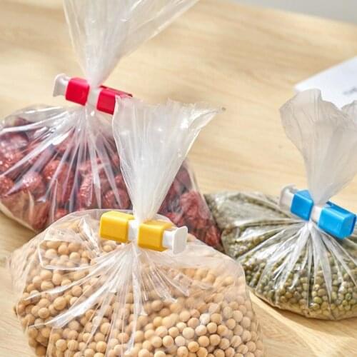 Fresh Food Bag Snack Clip(3 pcs) Portable New Kitchen Storage Food Snack Seal Sealing Bag Clips Sealer Clamp Plastic Tool Kitche