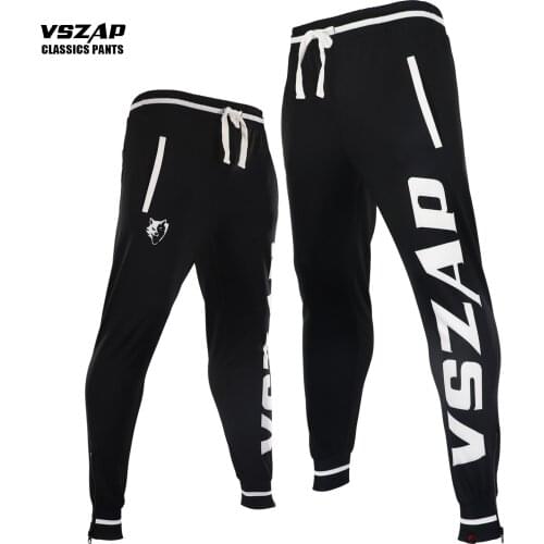 VSZAP Simple Combat Sports Thai Boxing Trousers MMA Guard Pants Kickboxing Pants Male Mixed Martial Arts Training Running