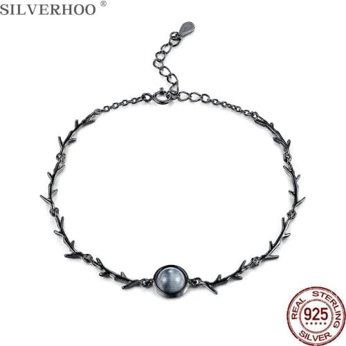SILVERHOO Black Bracelets