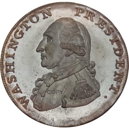 United States Of America 1791 1792 1795 Small Eagle Washington Red Copper Copy Coin