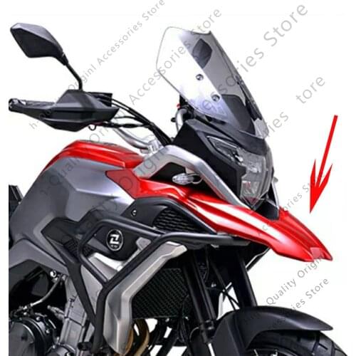 For KY MOTOR 500X ZF 500 GY 2020 Motorcycle Beak Nose Cone Extension Front Fender Fairing Winglets