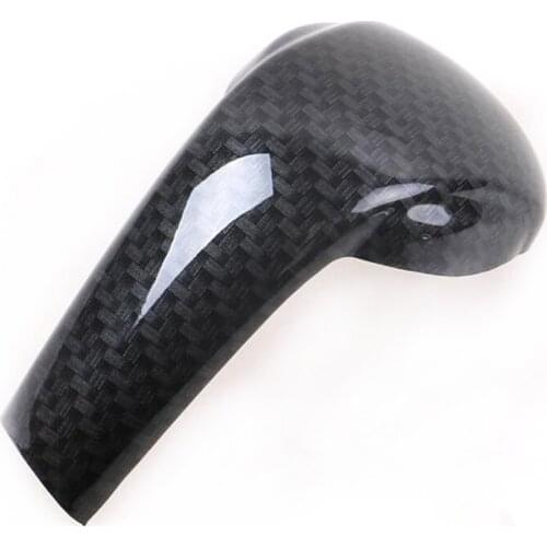 Carbon Fiber Car Gear Shift Knob Control Panel Gear Head Frame Cover Trim Sticker For Mazda Cx-5 Cx5 Cx 5 2018 2019 Accessories
