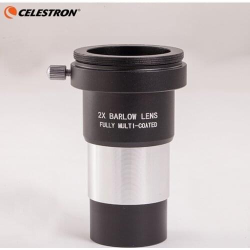 Celestron 1.25" HD 2X Barlow Lens Fully Multi Coated Metal M42x0.75 Thread Astronomy Monocular Telescope Eyepiece