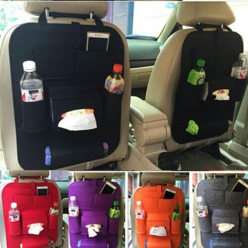 1pc multi-function universal car seat storage bag back bag beverage and paper towel and pad container storage storage bag