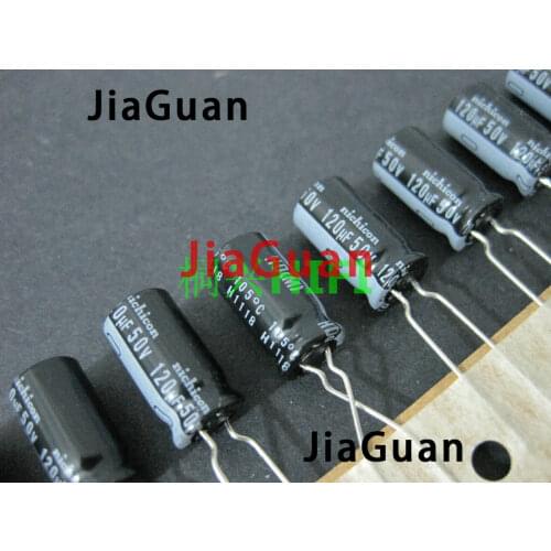 20PCS NEW NICHICON HD 50V120UF 8X15MM Aluminum electrolytic capacitor 120UF 50V high frequency low resistance 120uF/50V