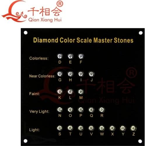 23colors D To Z diamond color grading round shape with laser Cubic Zirconia stone cz Master Tester Tools