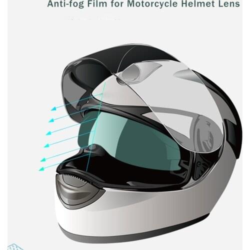 Anti-glare Anti-fog Rainproof Patch Lens Clear Visor Sticker Helmet Film For Motorcycle Helmets Motocross Protective Accessories