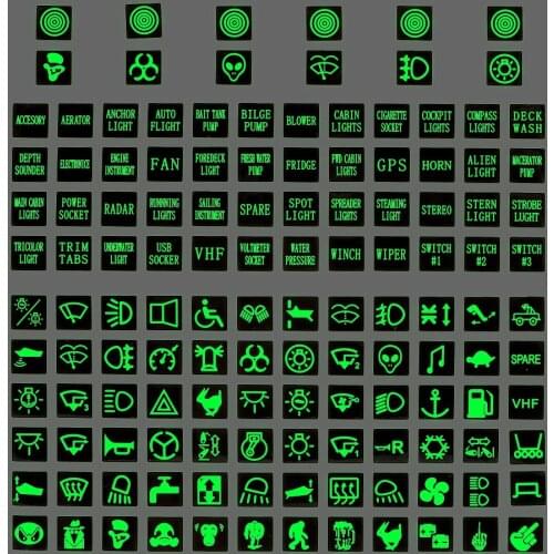 Car Sticker Rocker Switch Label Panel Decal for Opel Mokka Astra G J H Corsa Antara Meriva Zafira Insignia